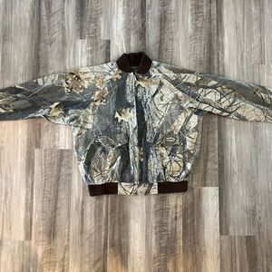 Vintage Spartan Camo Bomber Jacket